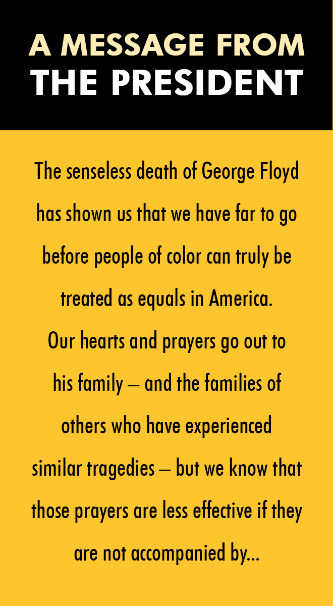 A message from the president