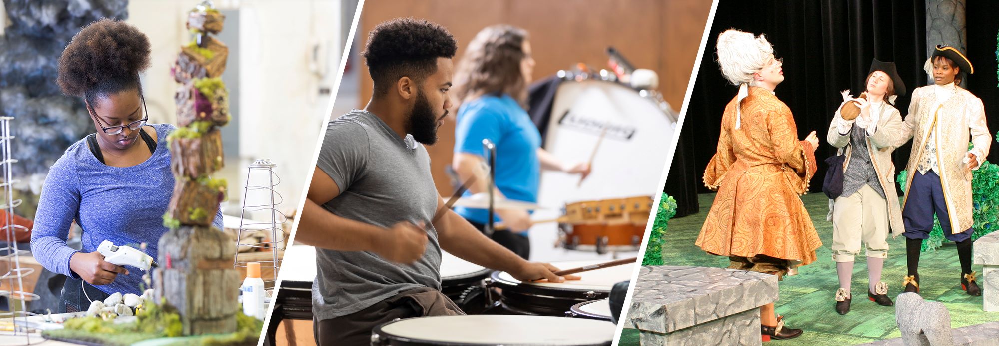 Students in Art, Music and Theatre Arts