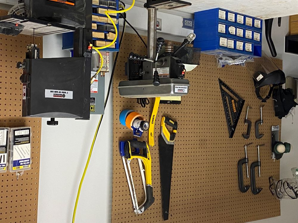 assortment of power tools