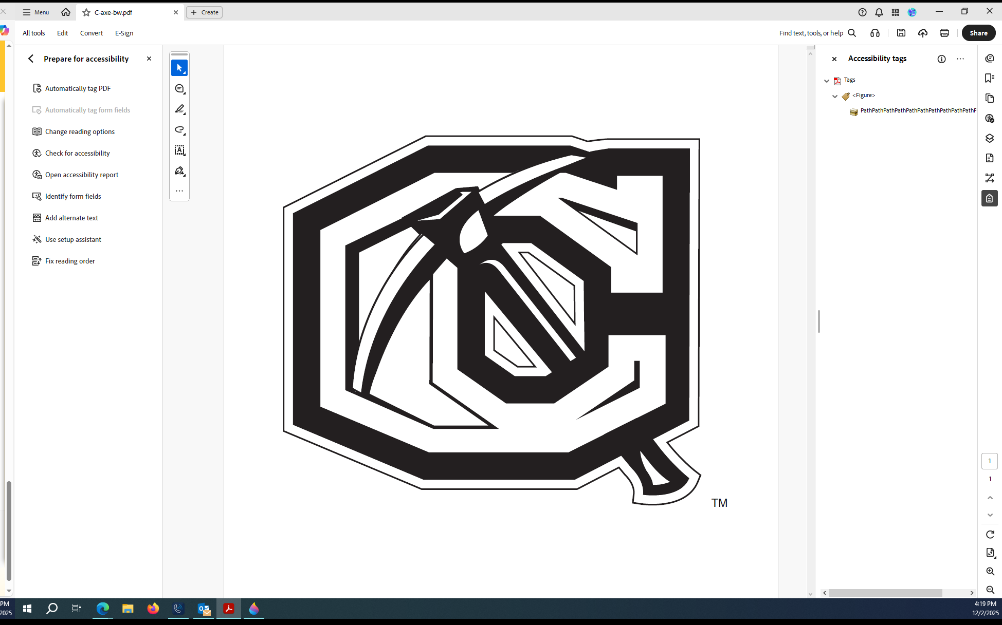 tags panel screenshot