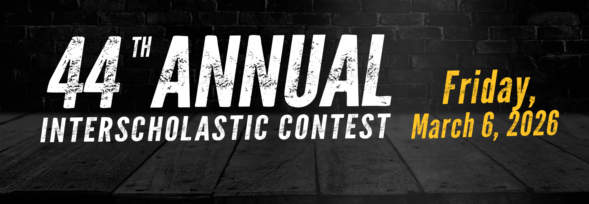 44th Annual Interscholastic Contest graphic