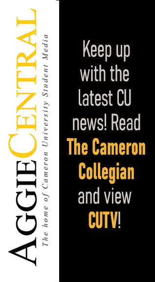 Aggie Central
The home of cameron University student media
Keep up with the latest CU news! Read the Cameron Collegian and view CUTV!