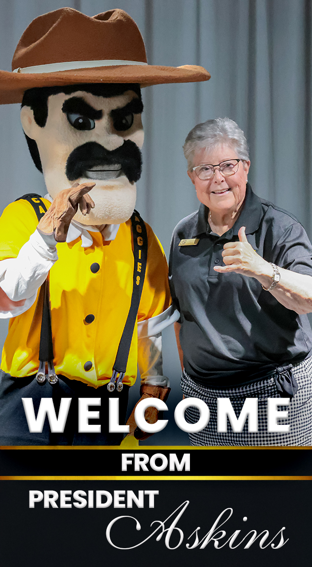Ole Kim with President Askins