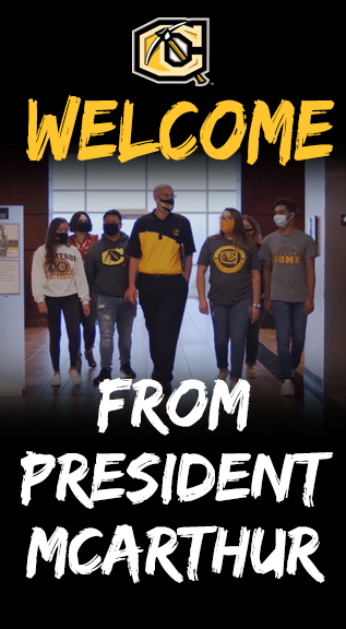 Welcome from President McArthur